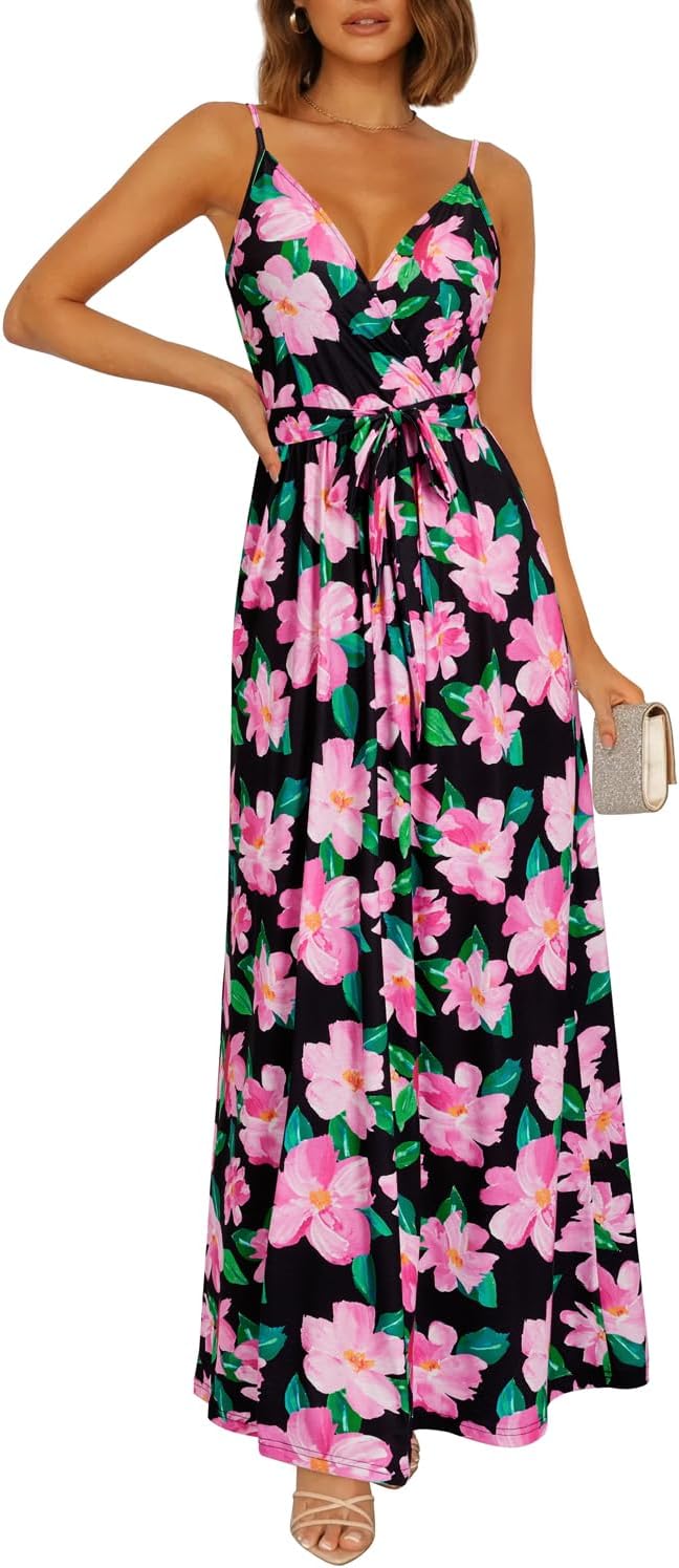 Buy OUGES Womens Summer Floral Maxi Dress at Ubuy Dominican Republic