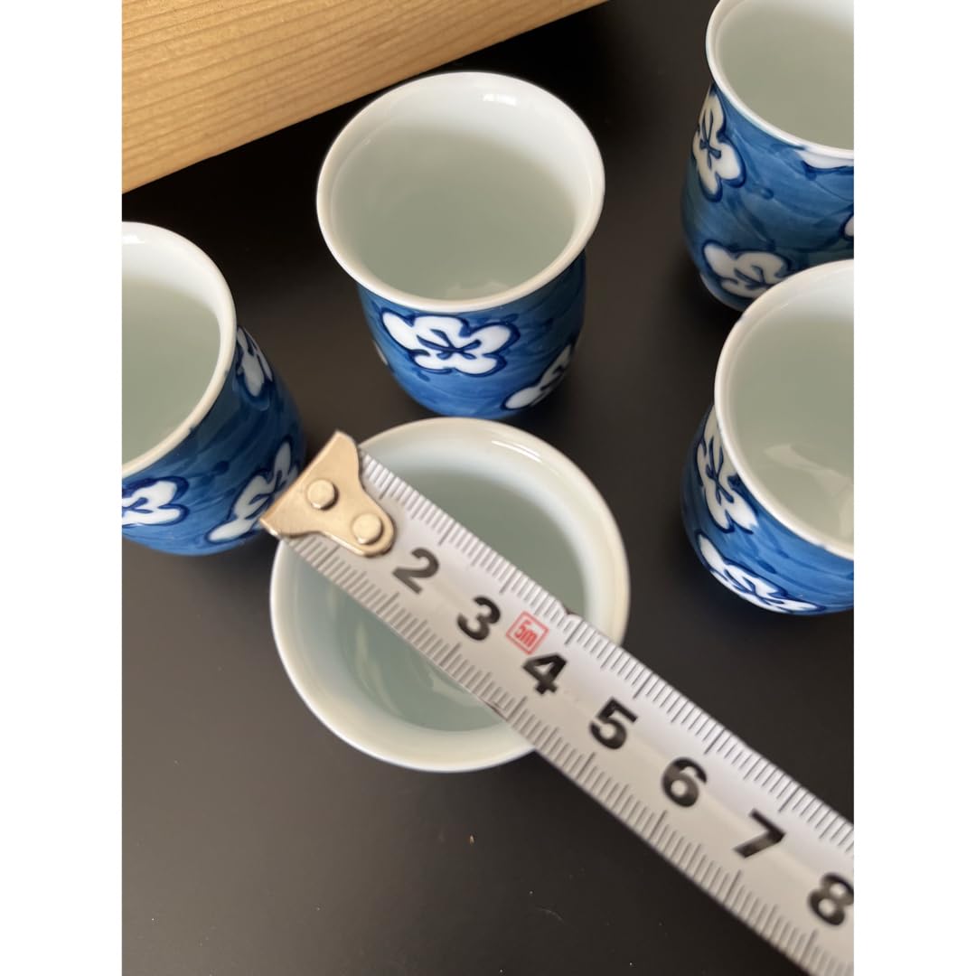 Amazon.co.jp: 有田焼 有田焼 酒器揃 木箱入り 徳利2つ お猪口5つ