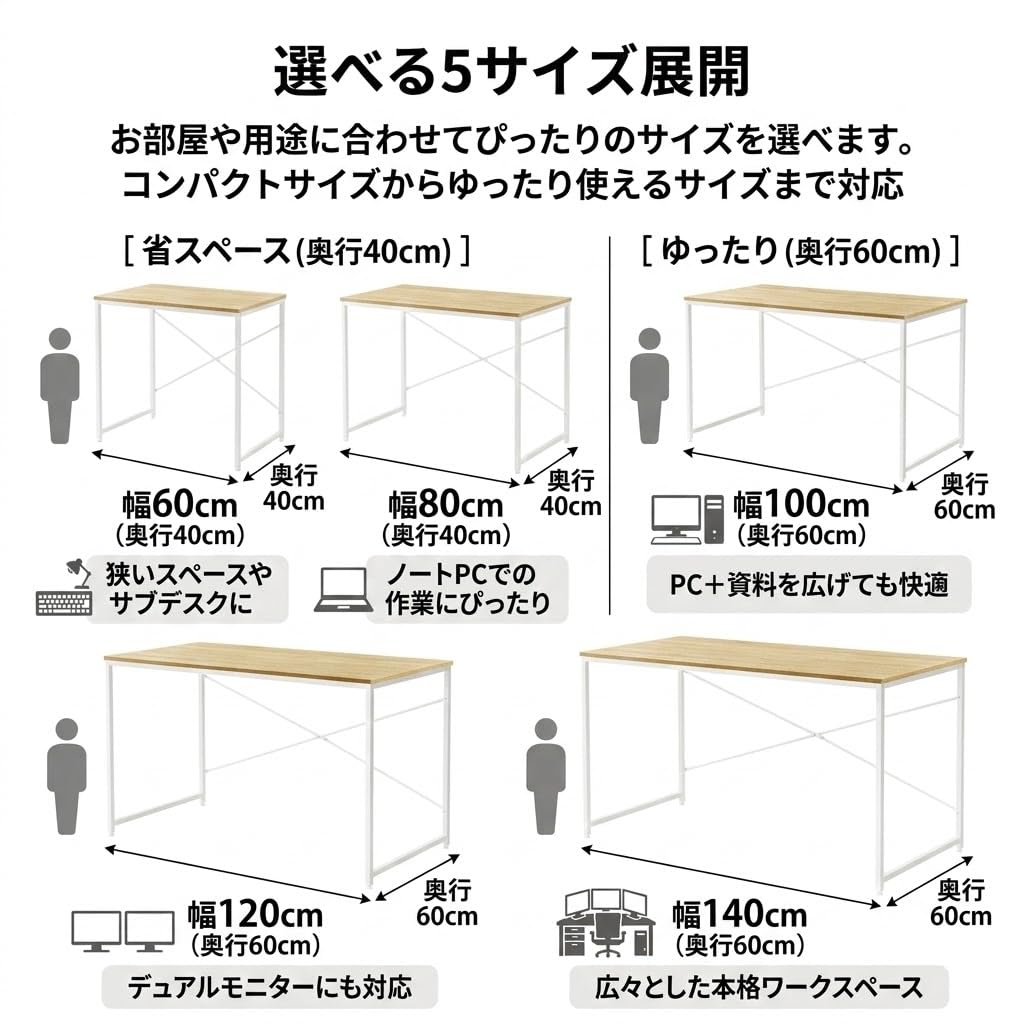 Amazon | N&S デスク 幅120cm パソコンデスク 在宅勤務 テレワーク