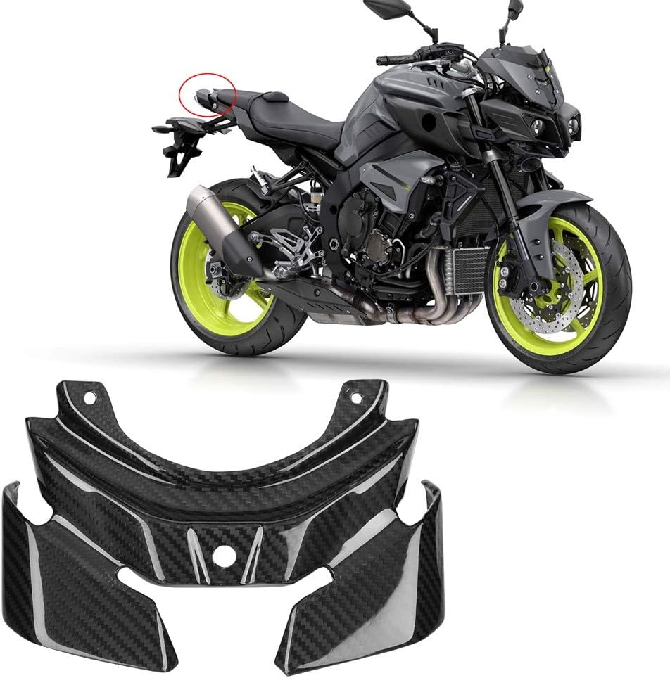 Carbon Fiber Motorcycle Taillight Guard Cover for MT-10/FZ-10 2016-2018, Rear Taillight Cover, Black