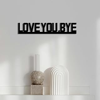 Love You Bye Sign Above Door,Love Sign for Door Frame Decor,Funny Frame Decoration for Hallway,Black Art Wall,Home Decor(black 2pcs)