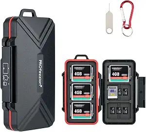 Why Memory Card Organizers Matter More as Production Gets Bigger 4 PROfezzion Memory Card Case for 6 CF/Cfast, 12 SD/SDXC/SDHC & 18 Micro SD