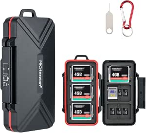 Boîtier De Rangement PROfezzion Pour 36 Cartes Mémoire - SD, Micro SD, CF