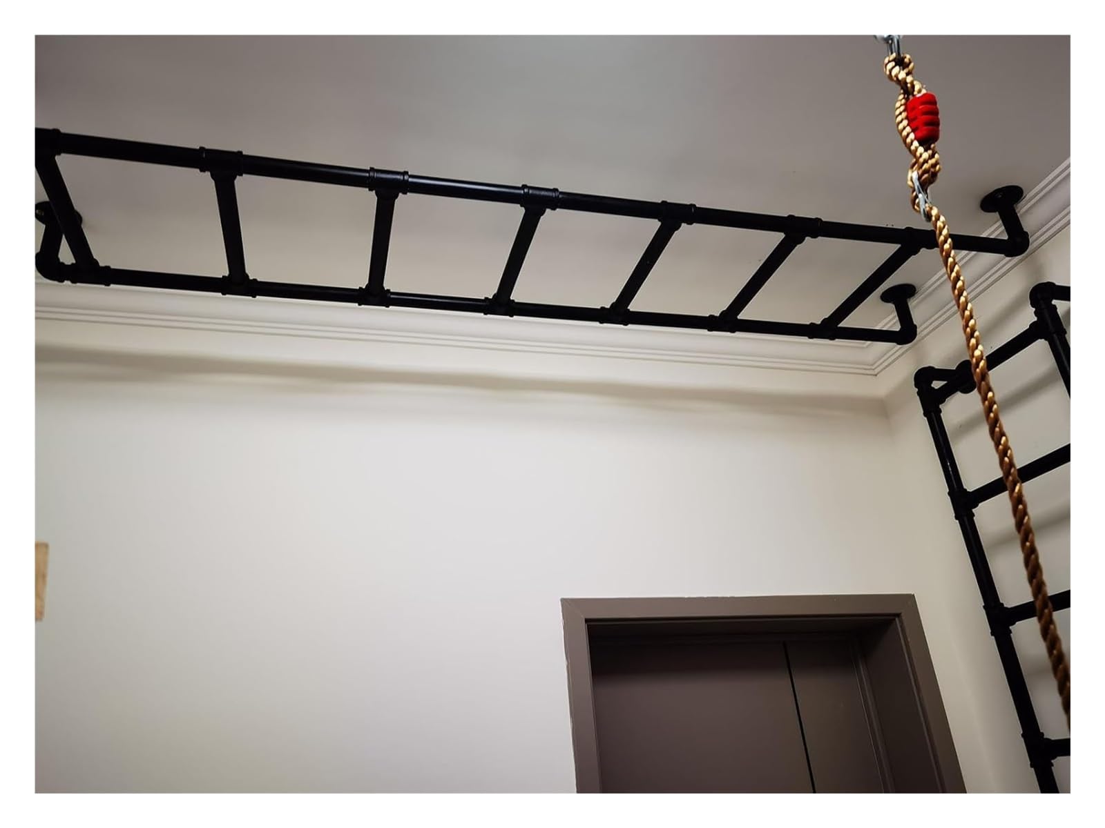 Escalera negra para litera de autocaravana, 156 cm, accesorio resistente y de escalada, ideal para niños y adultos, ahorra espacio, seguro y fiable para uso interior