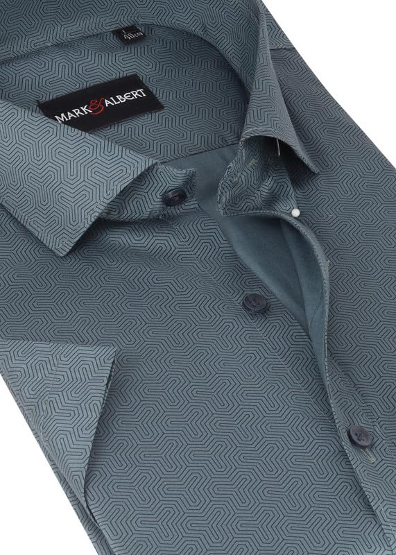 Image of MARK & ALBERT Mens Half Sleeves Printed Shirt