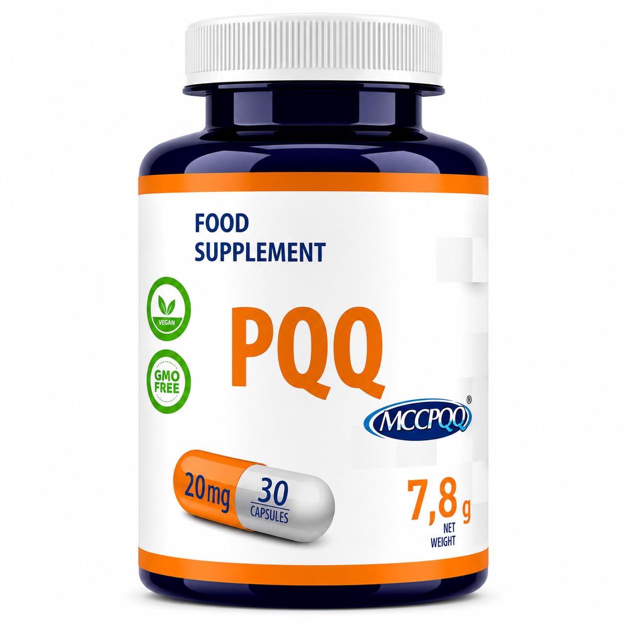 Hepatica PQQ | 20 mg (MGCPQQ®) | 30 Capsule Vegane | Scorta 1 Mese | GMP & Testato da Laboratorio Indipendente
