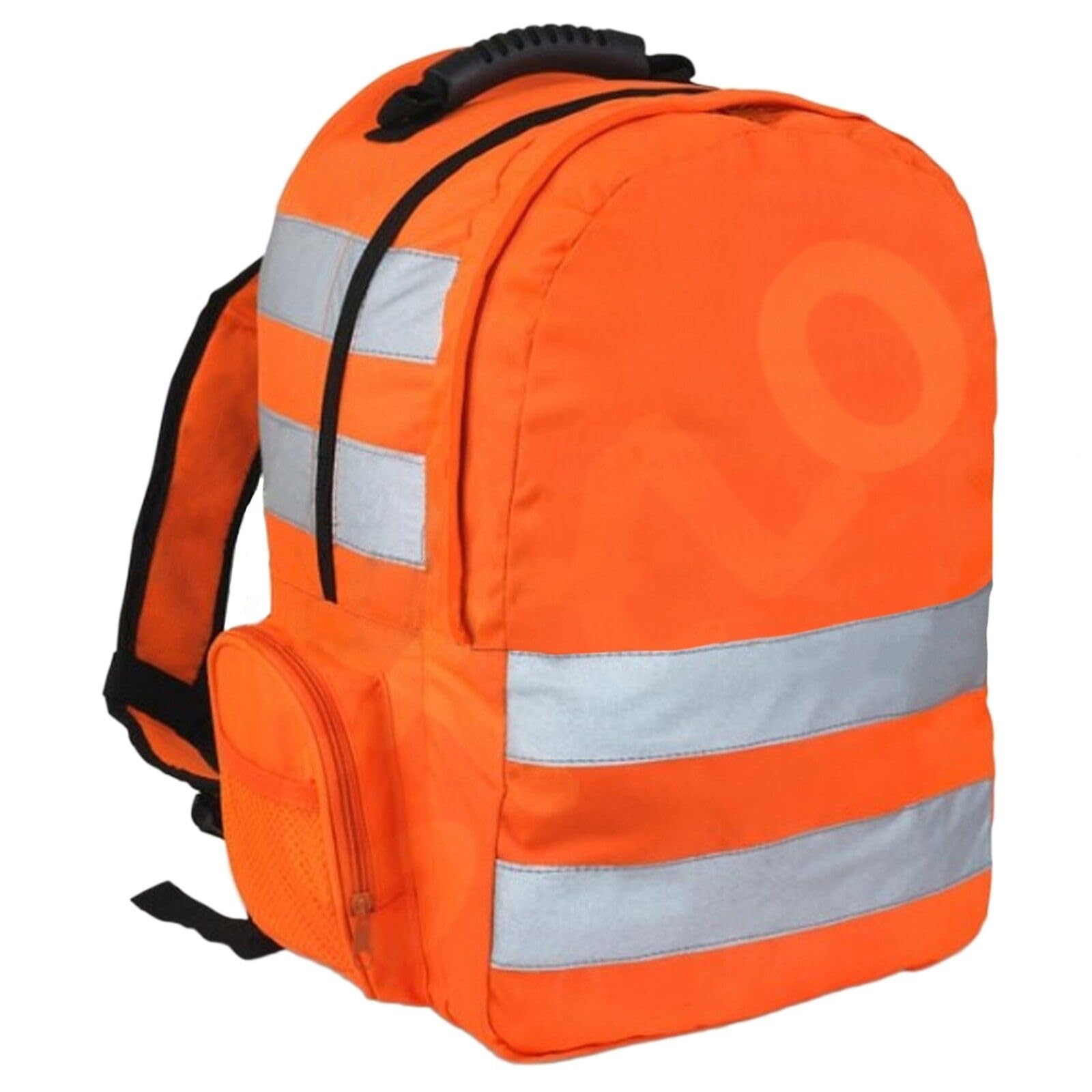 Hi Vis Viz Backpack Work Rucksack High Visibility Safety Lightweight Reflective Stripe Strap Cycling Hiking Walking Sports Gym School College Bags Back Pack