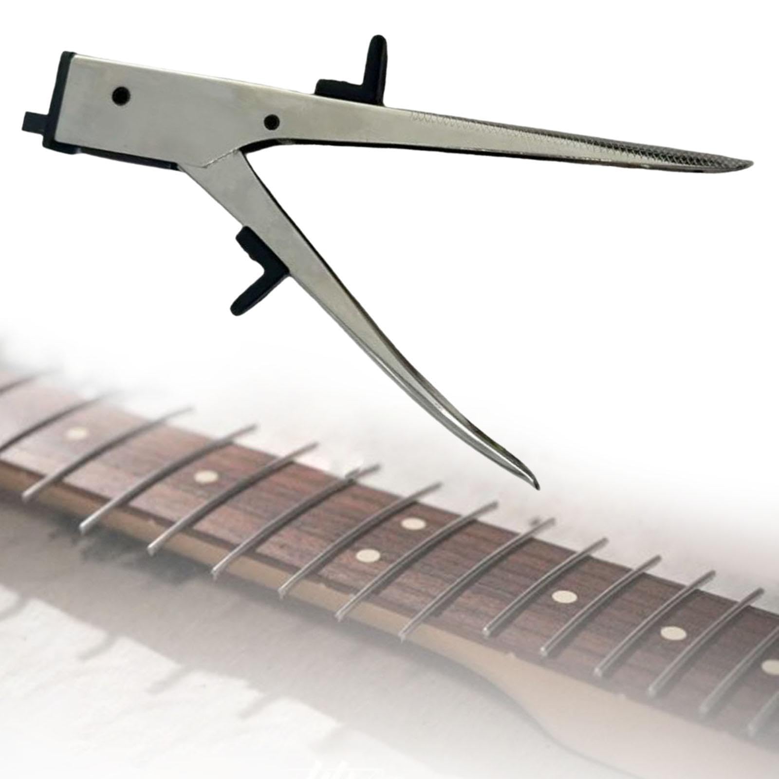 Pince à frettes et coupe-cordes de guitare pour fil de frette de 0,6 à 2,4 mm, outil de réparation en métal léger pour guitares acoustiques et électriques
