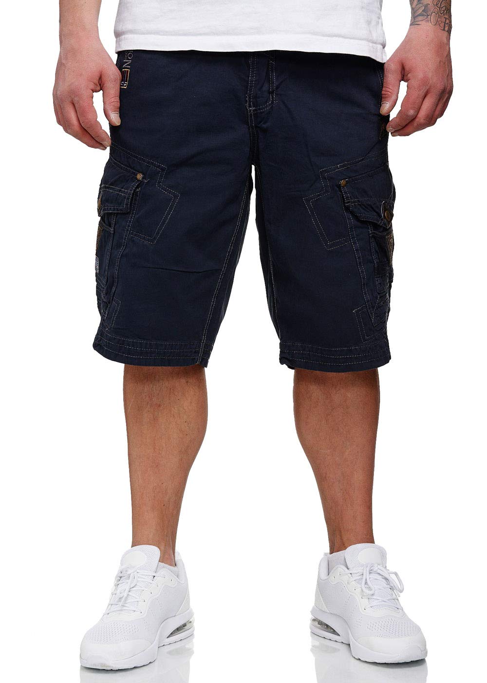 Geographical Norway Peanut Bell Hombres - Pantalón Corto/Bermuda para Hombre - Pantalón Corto Cargo de algodón para Verano - Prenda para Hombre