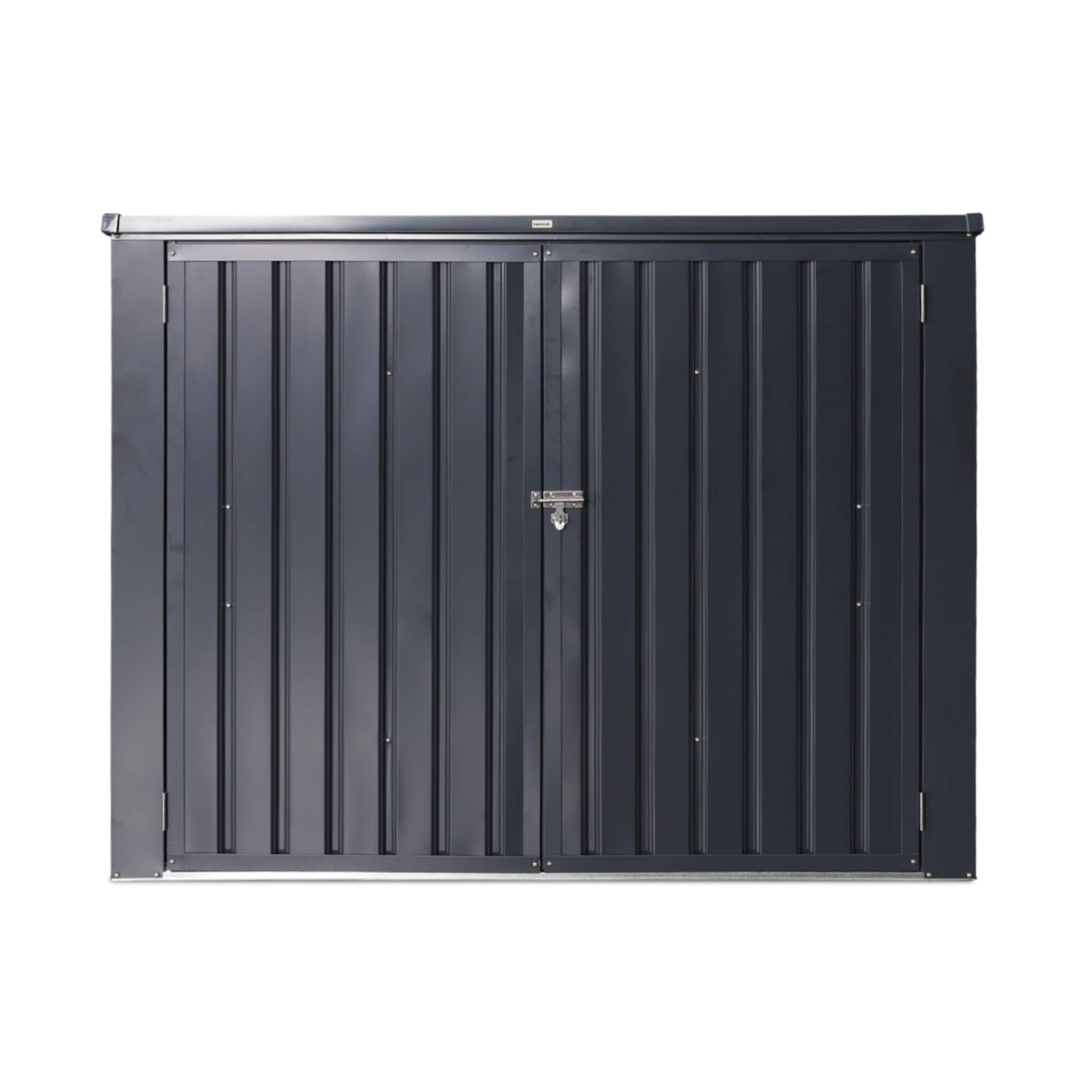 sweeek - Cache Poubelle Double Couleur Gris Anthracite. 1.75m²