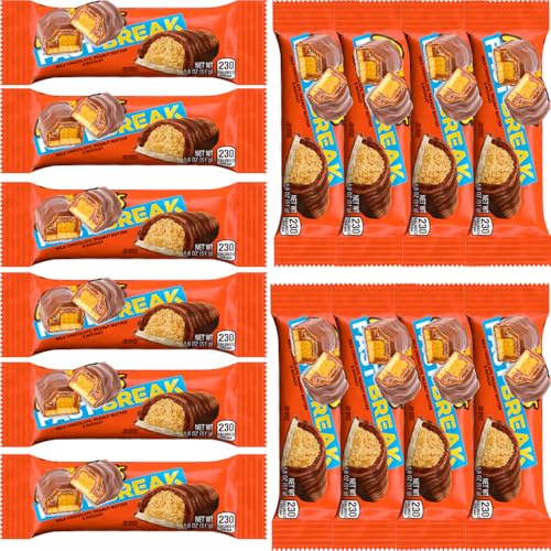 Fast Break Nougat and Peanut Butter Coated in Milk Chocolate Bar 51g (18 x Bars (Full Box))