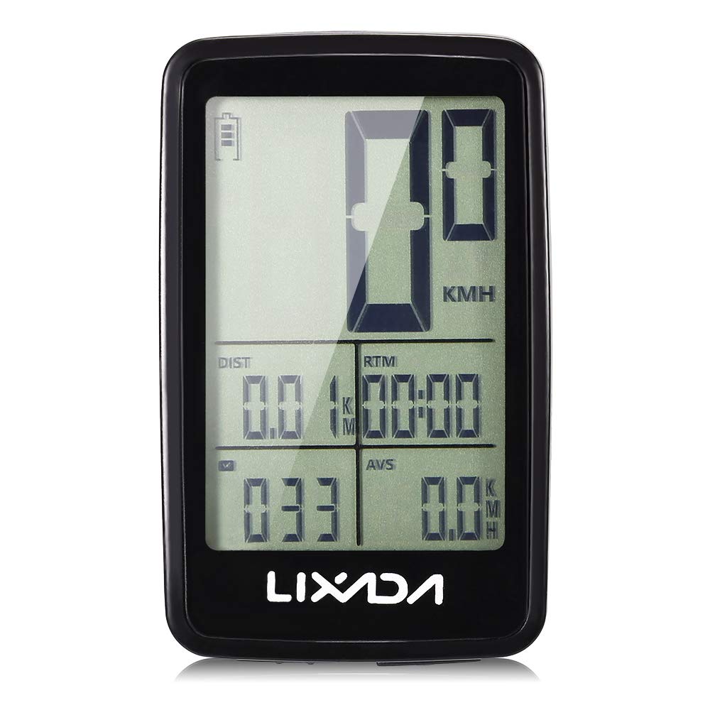 Lixada USB Bicycle Speedometer Odometer Rechargeable Wireless Bike Cycling Computer