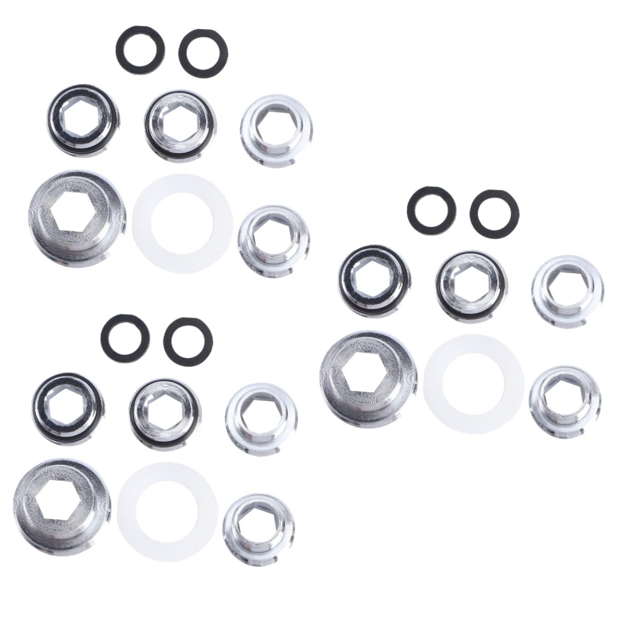Kit adaptateur robinet cuisine Veemoon en cuivre pour filtres à eau de 5 pièces par 3