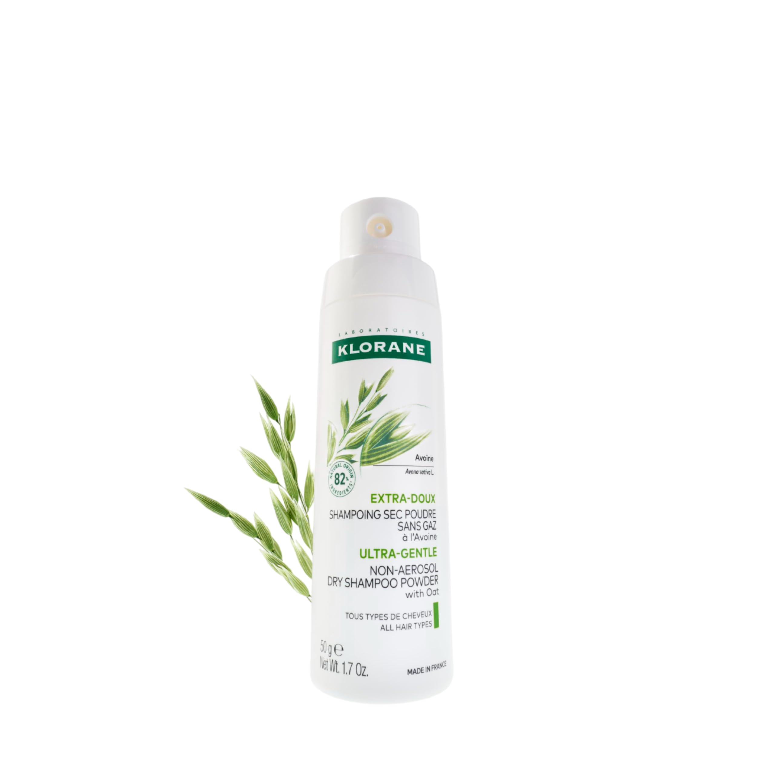 Photo 1 of Klorane Dry Shampoo with Oat Milk - Eco-Friendly Non-Aerosol Formula - Vegan & Dermatologist Tested - Ultra-Gentle Powder Formula with Plant-Based Ingredients - Fully Recyclable Bottle - 1.7 oz.