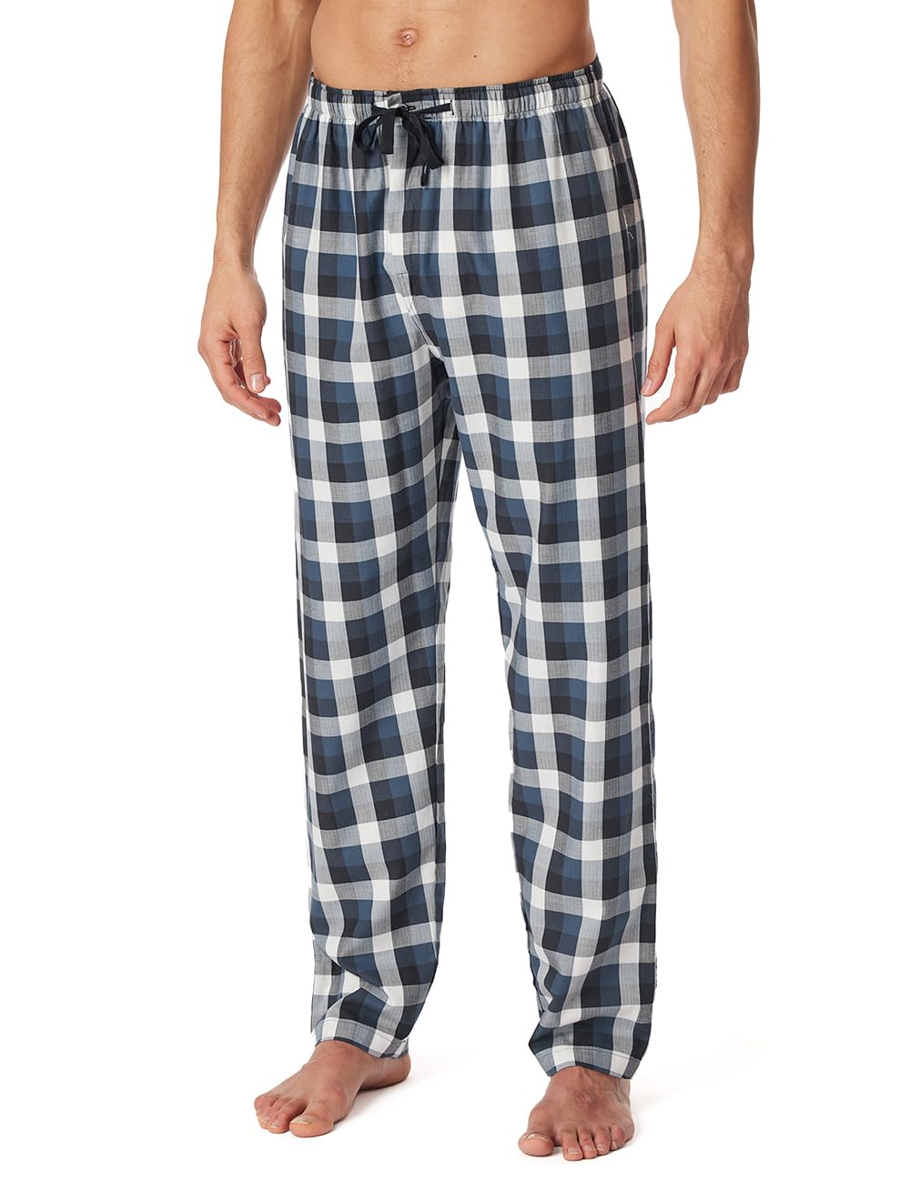 Schiesser Herren Schlafhose Lang Web - Mix + Relax - Organic Cotton Pyjamaunterteil (1er Pack)