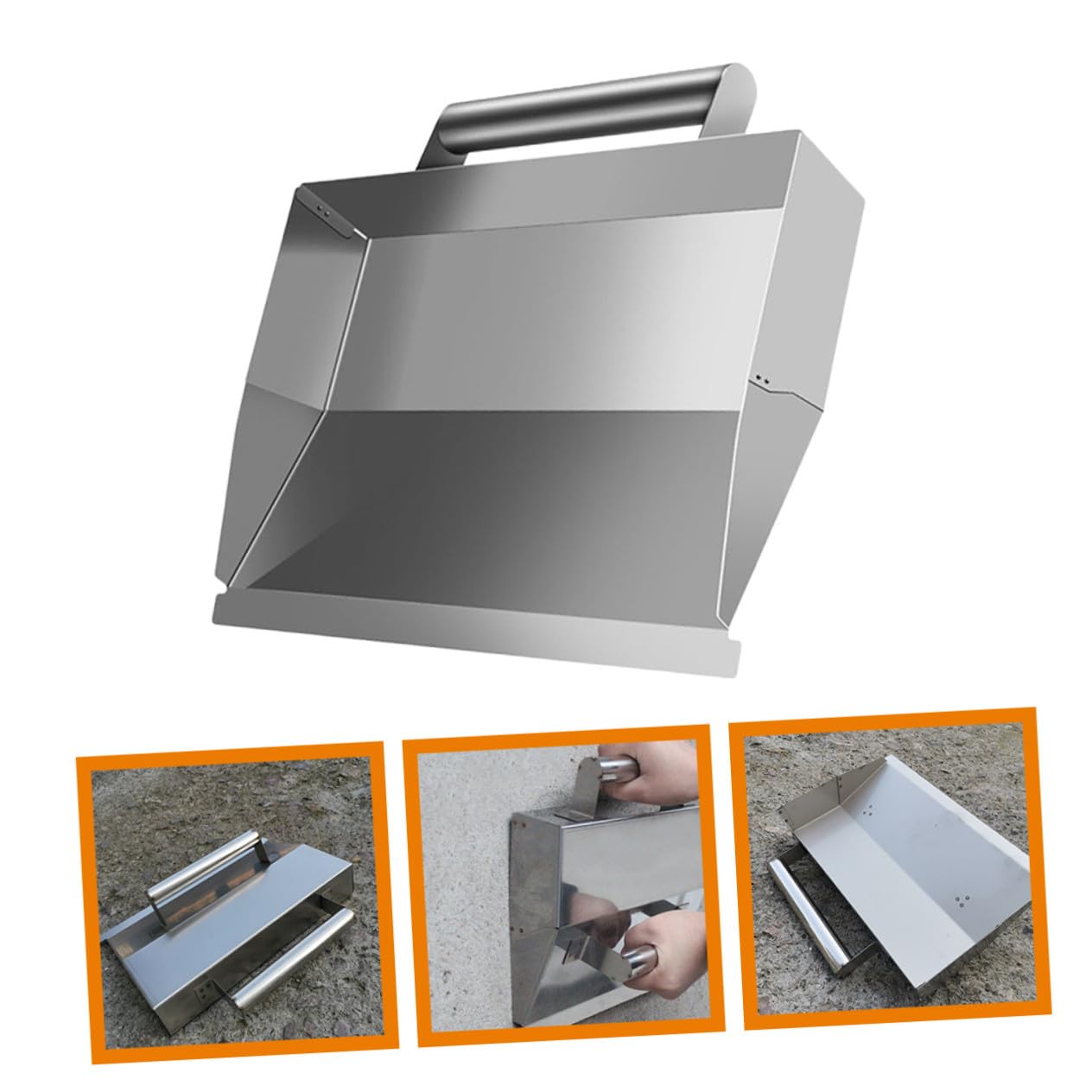 Frattazzo per Intonaco in Acciaio Inox Argento, Finitura Muratura | Leggero e Facile da Pulire, Resistente alla Ruggine, Uso Multiplo per Cemento e Stucco