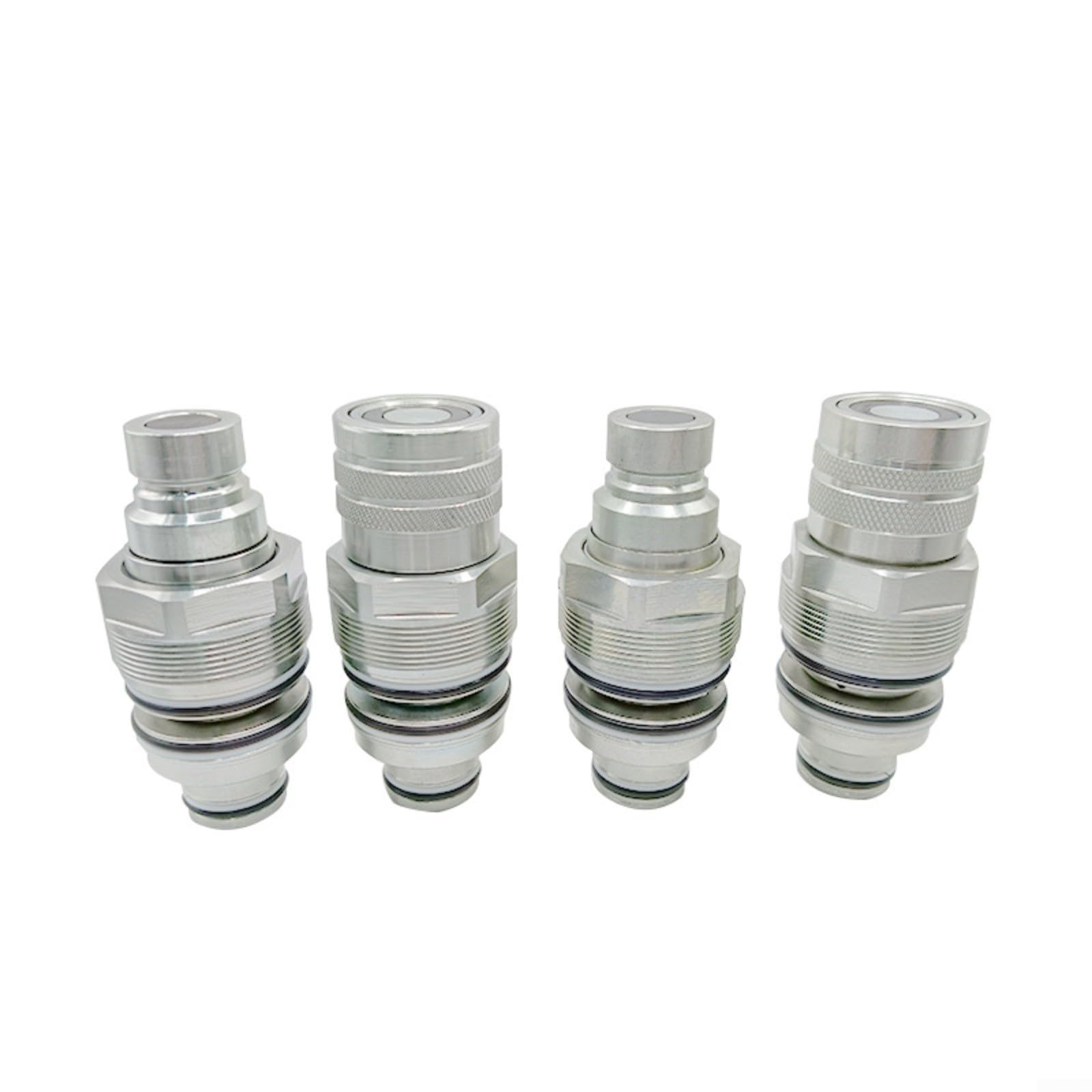 Acoplamiento rápido hidráulico M48 rosca para maquinaria agrícola cosechadoras para cobre robusto niquelado anillo de sellado fácil montaje plata 1 pieza (M48 Mother Body)