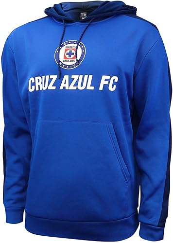 Icon Sports Cruz Azul Sudadera con capucha – Sudadera oficial de manga larga para hombre, casual, para fútbol, club de fútbol, camiseta activa
