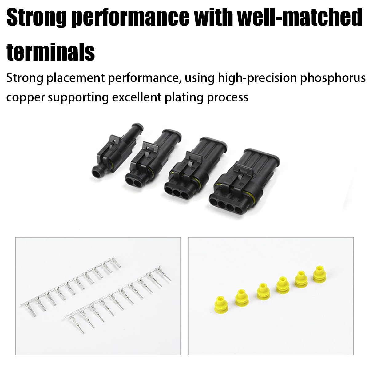 352 Pezzi Connettori Elettrici Auto Impermeabili - 1/2/3/4 Pin, Per Cablaggi E Riparazioni
