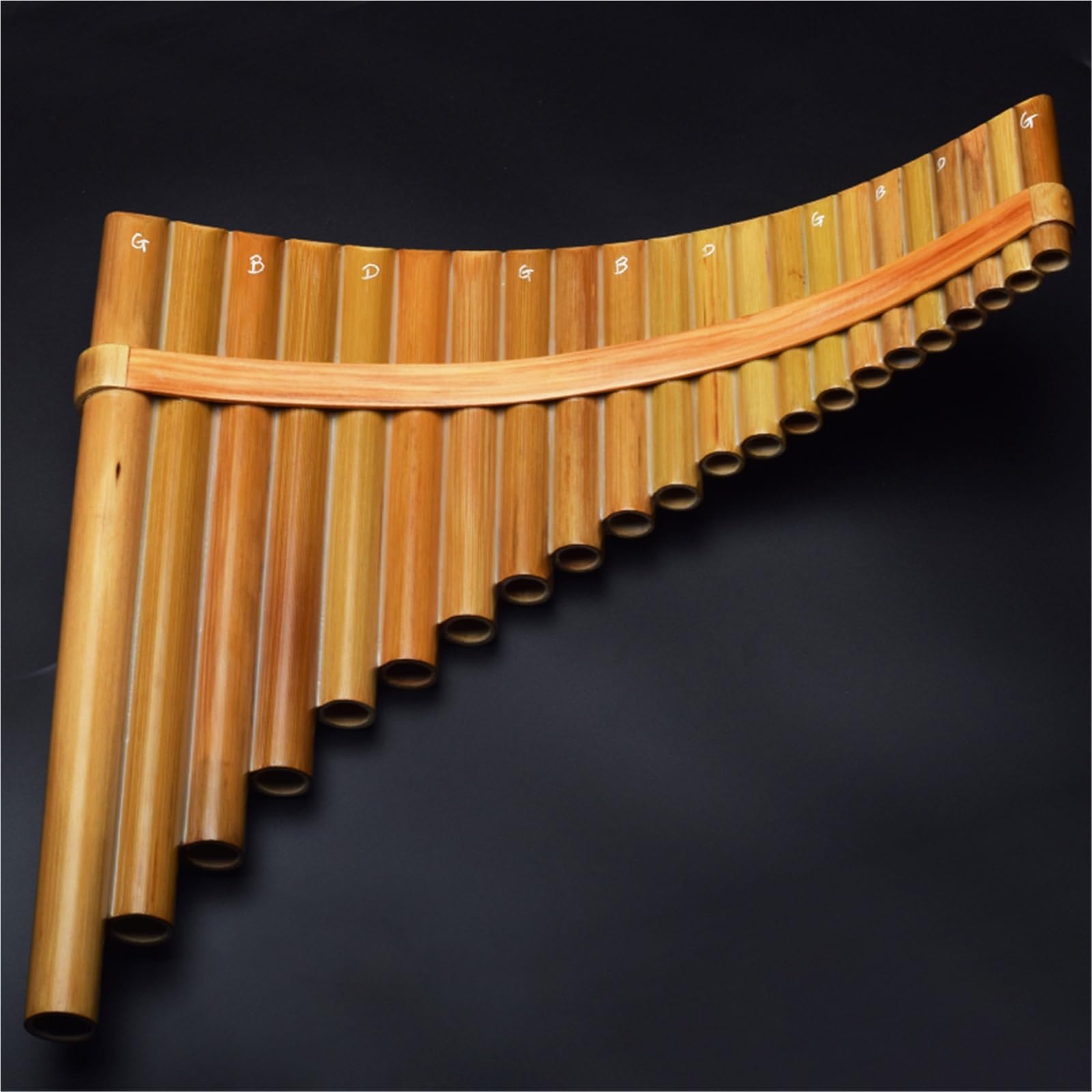 Flûte De Pan En Bambou Amer À 22 Tubes Flûte De Pan Professionnelle Pour Gaucher Flûte De Pan Pour Débutant Adulte Air CFG(C)