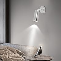 Vista 4 de Paquete de 2 focos de techo regulables, luces de techo para interiores, ajuste de ángulo interior, lámpara de pared moderna para sala de estar