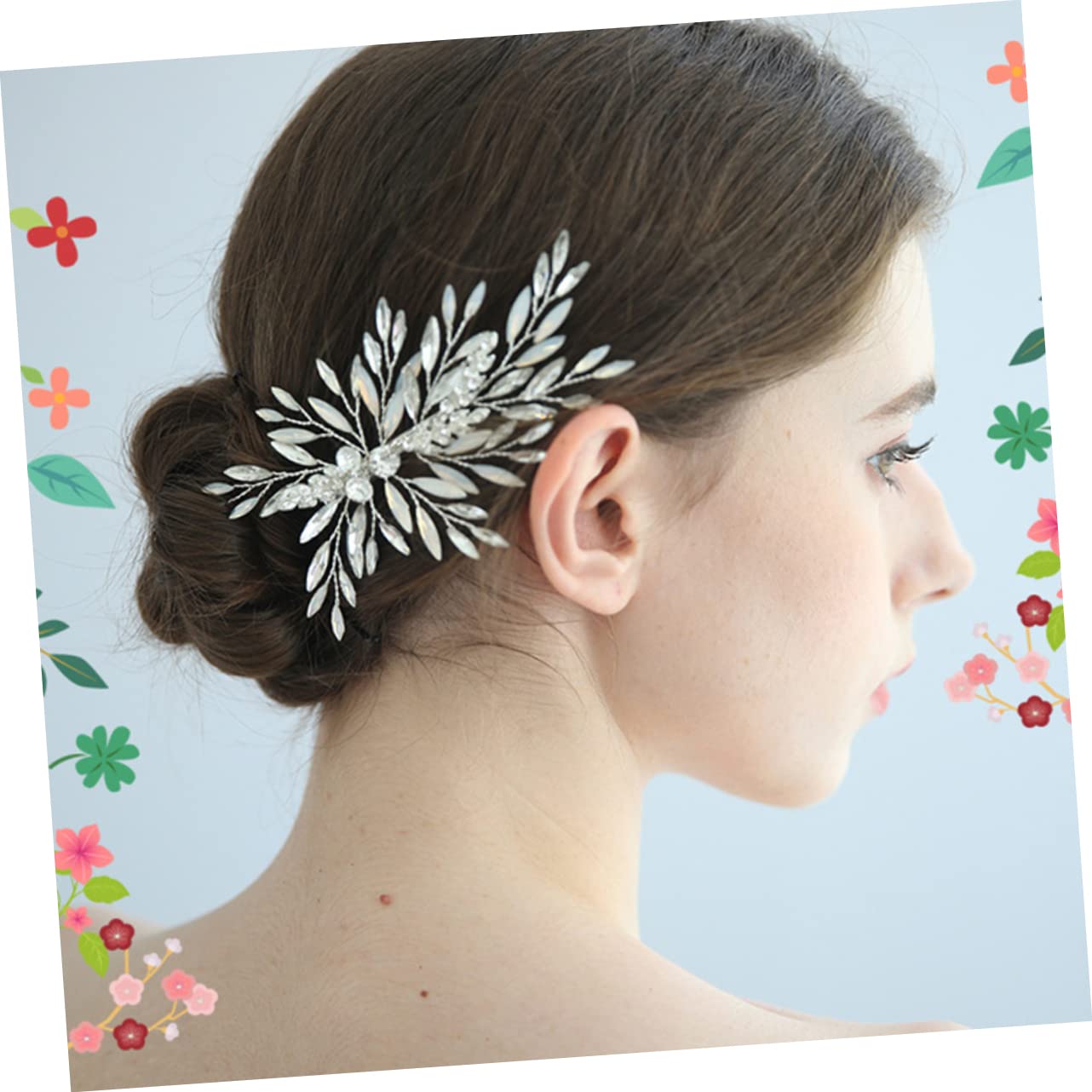 FRCOLOR 3pcs Girchen-Haarnadel hair accessories for hochzeitshaar schmuck Hochzeitskopfschmuck für die Braut Brautfrisuren Haarklammer Haarschmuck Kristallhaarnadel Frauen Haarnadel