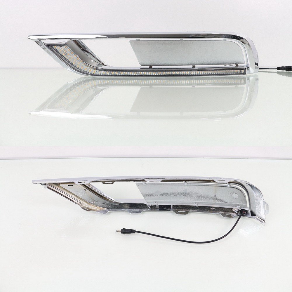 Luces diurnas LED DRL para CR-V CRV 2015 2016, DRL con señales de giro amarillas