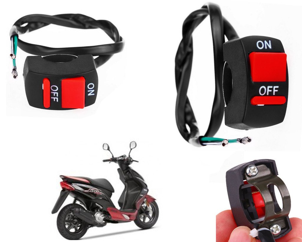 Auto Pearl Bike Fog Lamp Switch, Fog Light Switch Handle Bar Switch Bikes Fits 7/8" For Yamaha Jogr