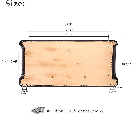 Miniatura 21 de 10L0L Asiento delantero inferior y respaldo para Club Car DS 2000.5-up carrito de golf, cojines de repuesto estilo fábrica Respaldo del asiento