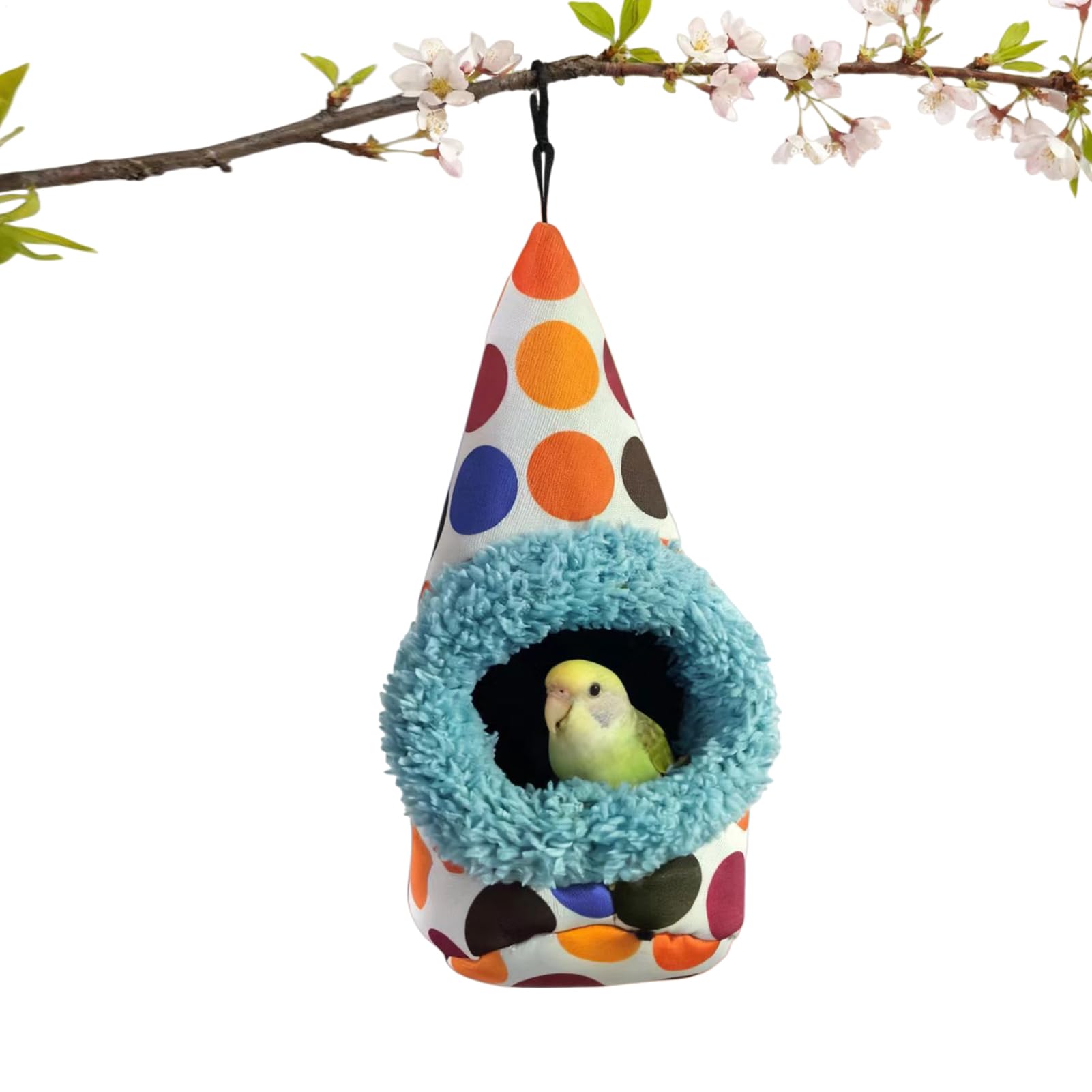 Nid d'Oiseau pour Cage | Lit en Forme de Maison en Peluche pour Perruches - Nid en Peluche pour Oiseaux | convient à la Maison, au Lit d'Hiver, à l'Inséparable, Calopsitte, Conure, Canari, Chardonnere