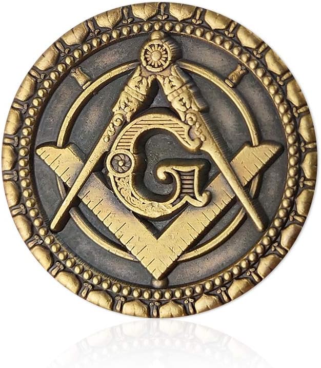 Square Compass Mason Freemasons Masonic Lapel Pin Badge Blue Lodge Gift