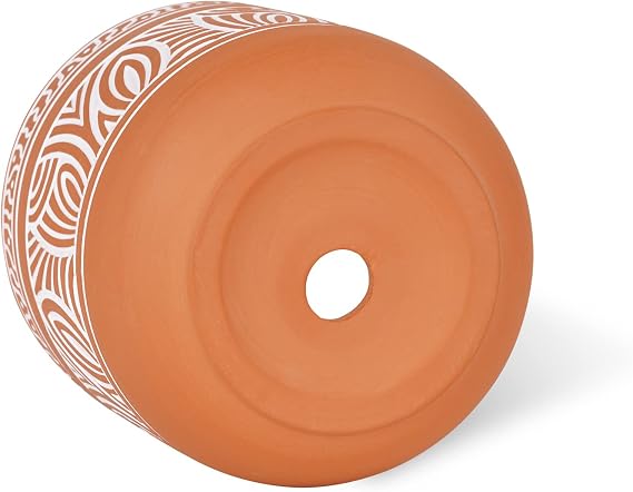 4,6 + 6 inç Terracotta Etli Saksı Pişmiş Toprak Saksılar 2'li Drenajlı Kil Saksıları