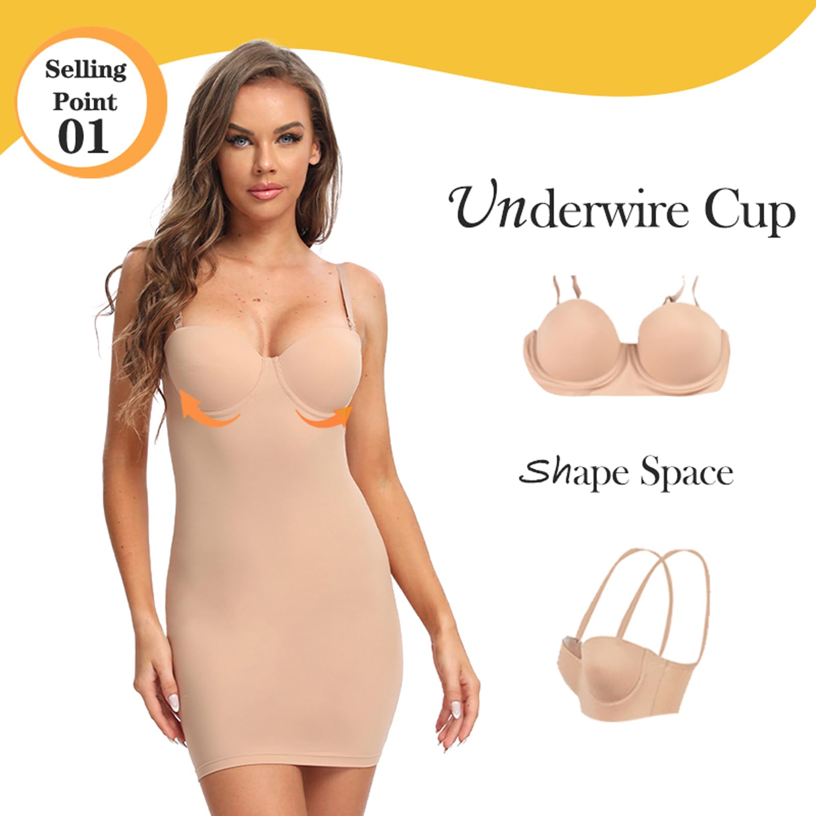Fajas adelgazantes de Longitud Completa, Vestido de Tubo Recto, Moldeador de Cuerpo, Mujeres Flacas Debajo de Vestidos, Ropa Interior