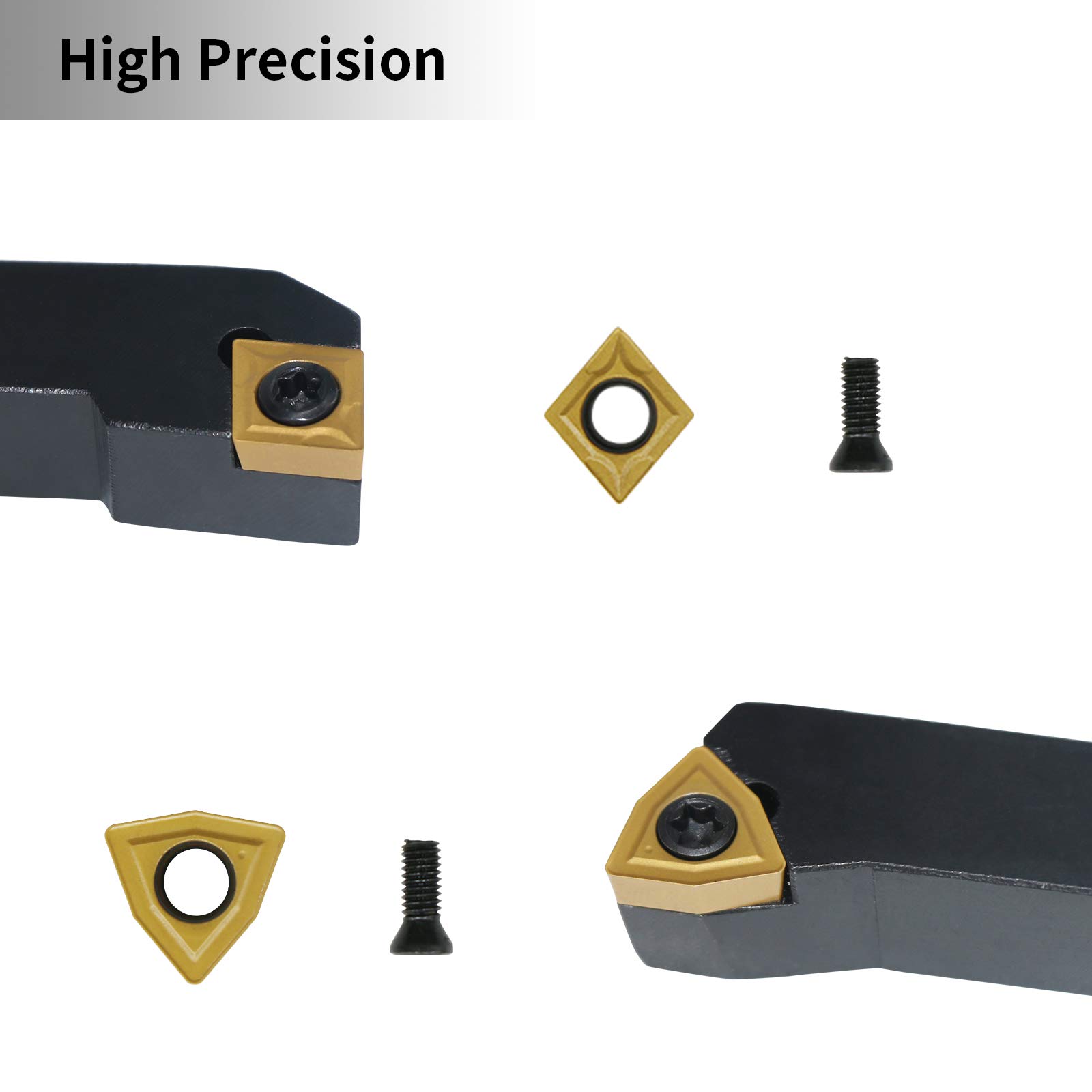 Amazon.co.jp: インデックス可能旋盤旋盤ツール 1/2インチシャンク 7