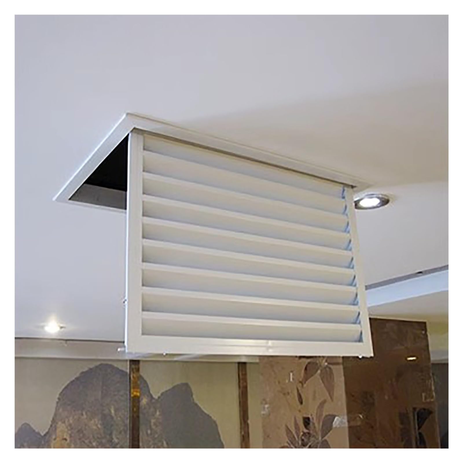 Rejilla Ventilacion Rejillas De Ventilación De Techo, Rejilla De Ventilación Cuadrada/Filtro para Entrada O Extracción, Rejilla De Salida con Filtro(60 x 60 cm)