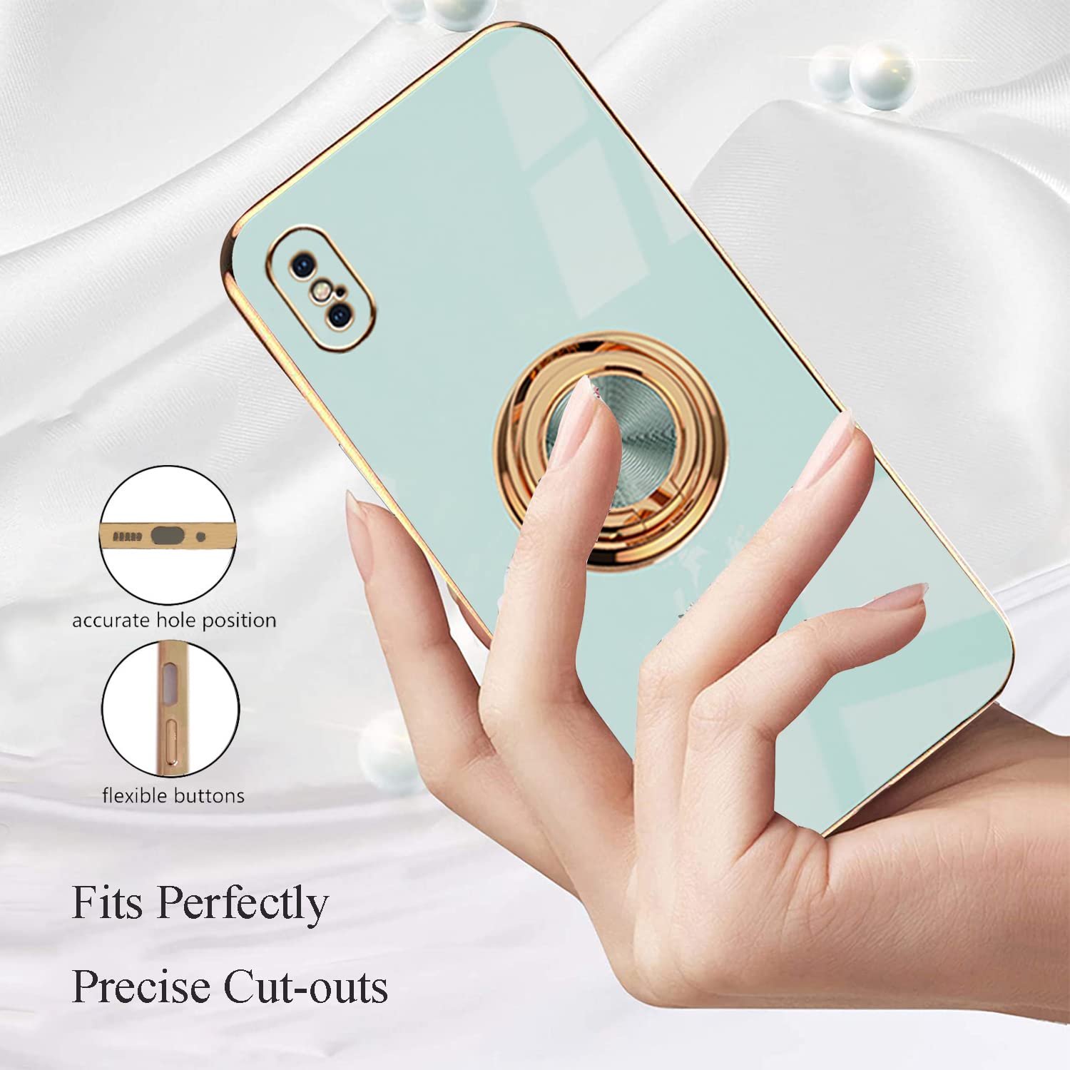 Custodia LiquidSoft® in Silicone + Interno Microfibra - iPhone XS Max - Rosa Chiaro