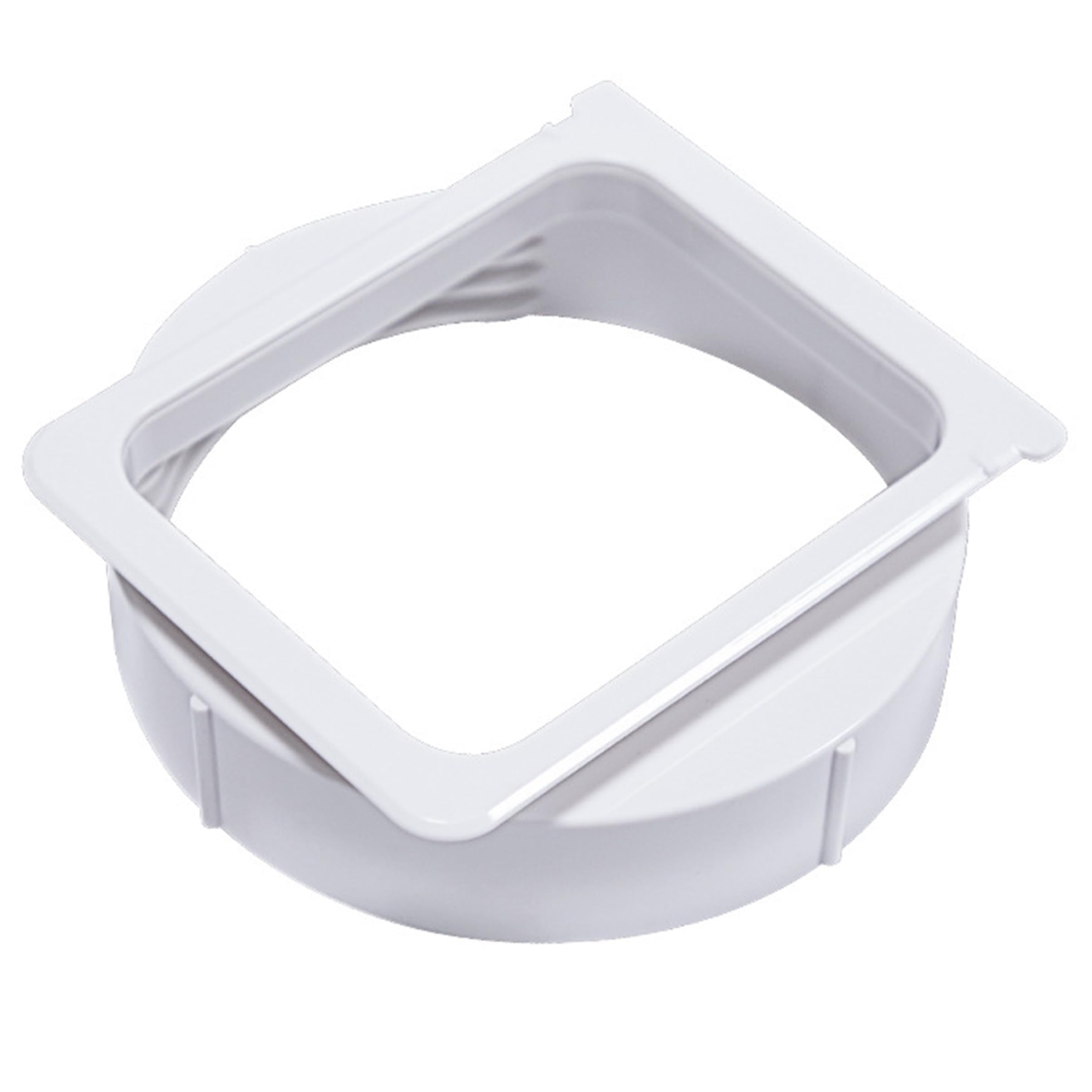 Takingup Portable Ac Hose Adapter, Square To Round Duct Adapter Threaded for Portable Acs, 15cm/5.91Inch, White Square To Round Duct