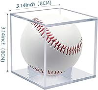 Vista 2 de 1 estuche de exhibición de béisbol, estuche acrílico transparente para exhibir recuerdos de cubo de béisbol, estuche de bola de autógrafo, estuche