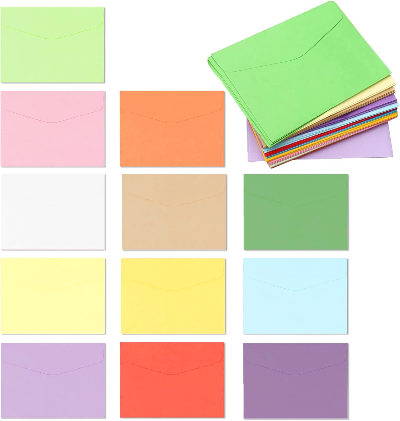100 Pcs Small Brown Envelopes Mini Kraft Paper Gift Pouch to Store Seed