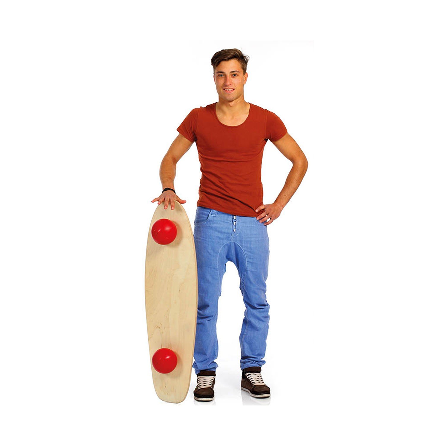 TOGU Balanza® Freeride 100 x 30 x 14 cm rot - Balance Board