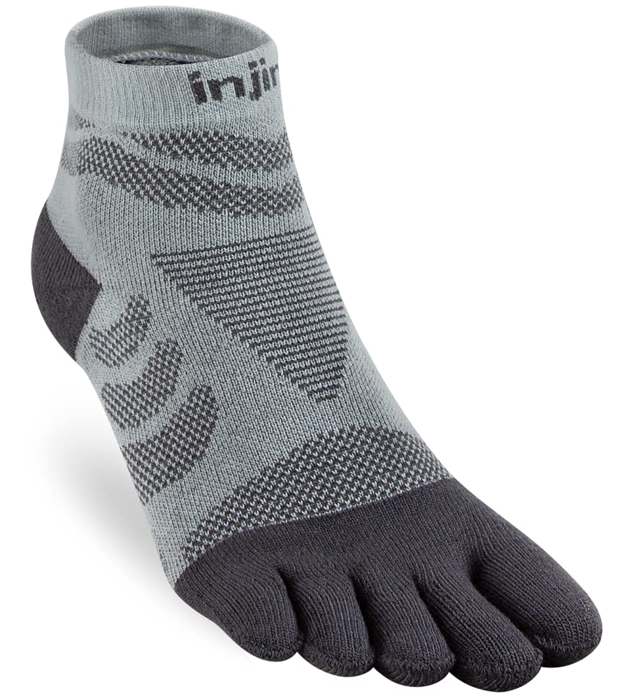 Injinji Women's Ultra Run Mini Crew, Slate, S