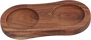 iplusmile Base De La Amoladora De Pimienta Pequeña Bandeja Para De Sal Botella De Moler Pimienta De Pimienta Para Mesa Salero De Marrón Madera