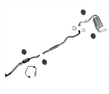 Amazon Com Complete Exhaust System For Toyota Matrix All Wheel Drive 1 8l 2004 2006 Stop Look Check Awd 4x4 All Wheel Drive Models Only Automotive