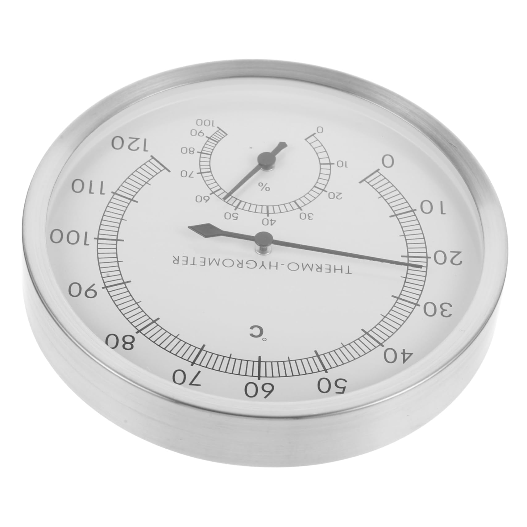 OFFSCH Sauna Humidity Thermometer Sauna Room Thermometer Accurate Temperature Gauge Sauna Temperature Gauge Temperature Measuring Tool Thermometer Outdoor 2 in 1 Indicator Stainless Steel