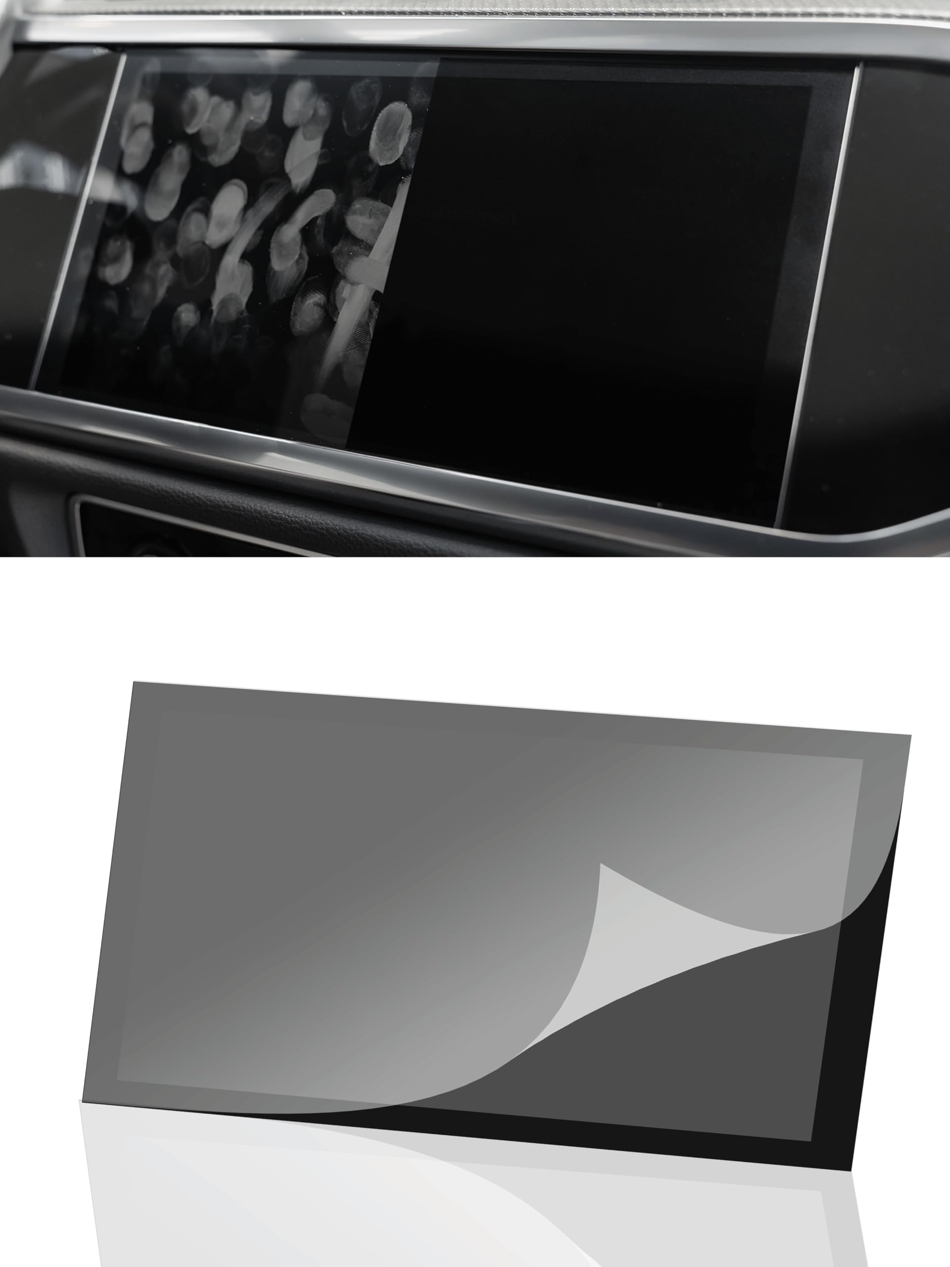 DISSKIN® Displayschutzfolie kompatibel mit versch. Audi Modellen, selbstheilend durch Wärme, Matt, antibakterielle Beschichtung, Anti-Fingerabdruck (Kompatibel zu Audi Q3 / RSQ3 ab 2019)