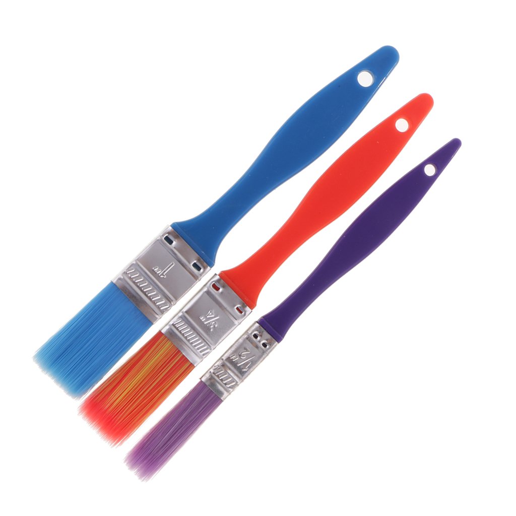 Buy C2K 3pcs Set Plastic Handle Paintbrush Artist Acrylic Watercolor