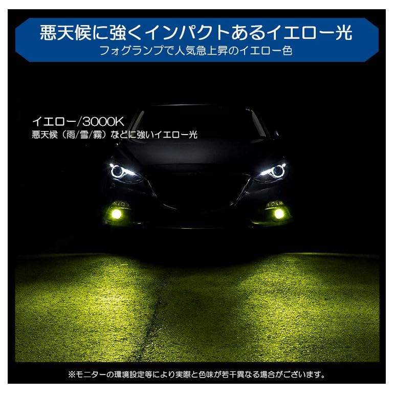 Amazon | GDB インプレッサ WRX STI LED フォグランプ HB4/9006 25W