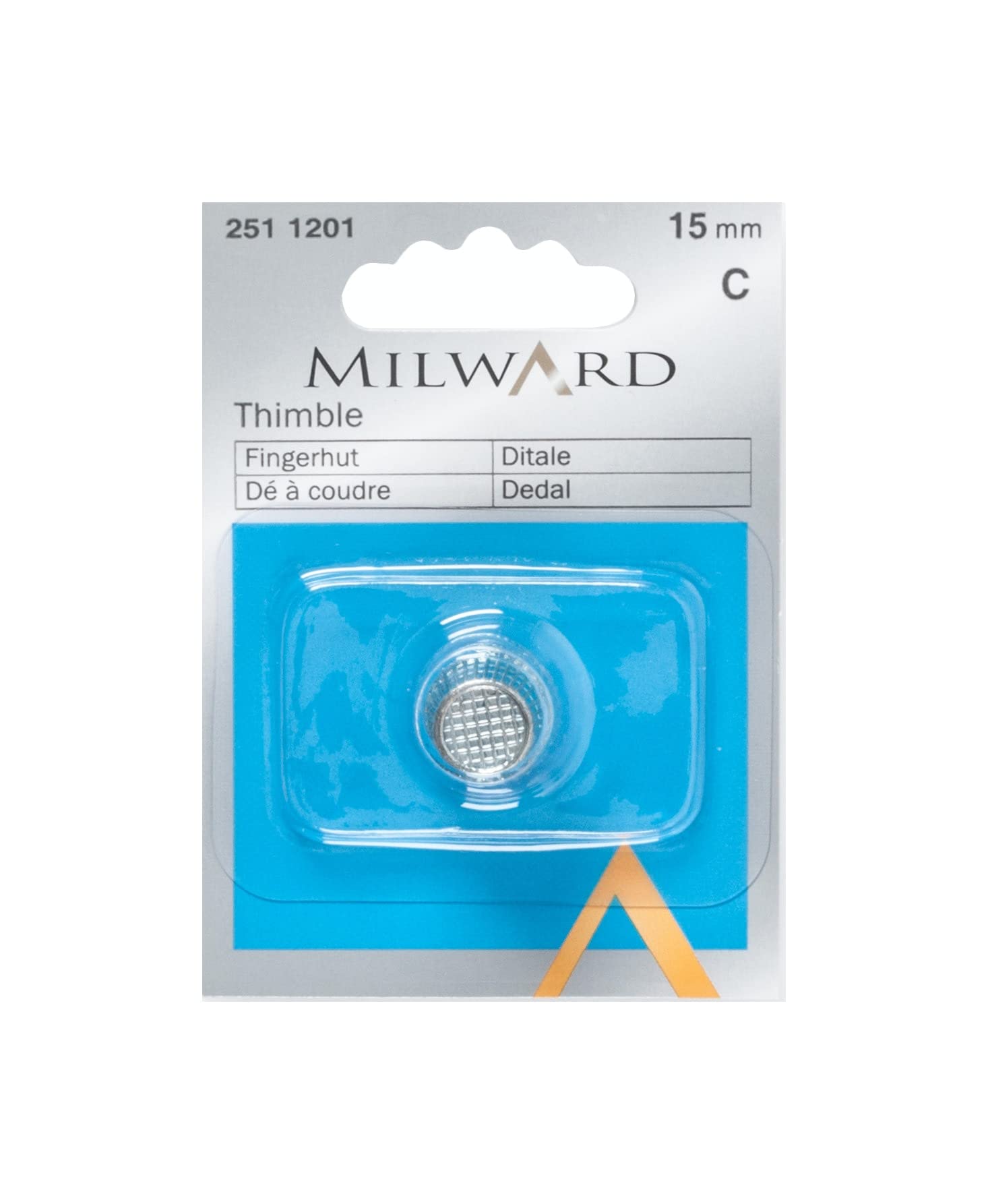 Milward Thimble, Silver, 15 mm, 2511201