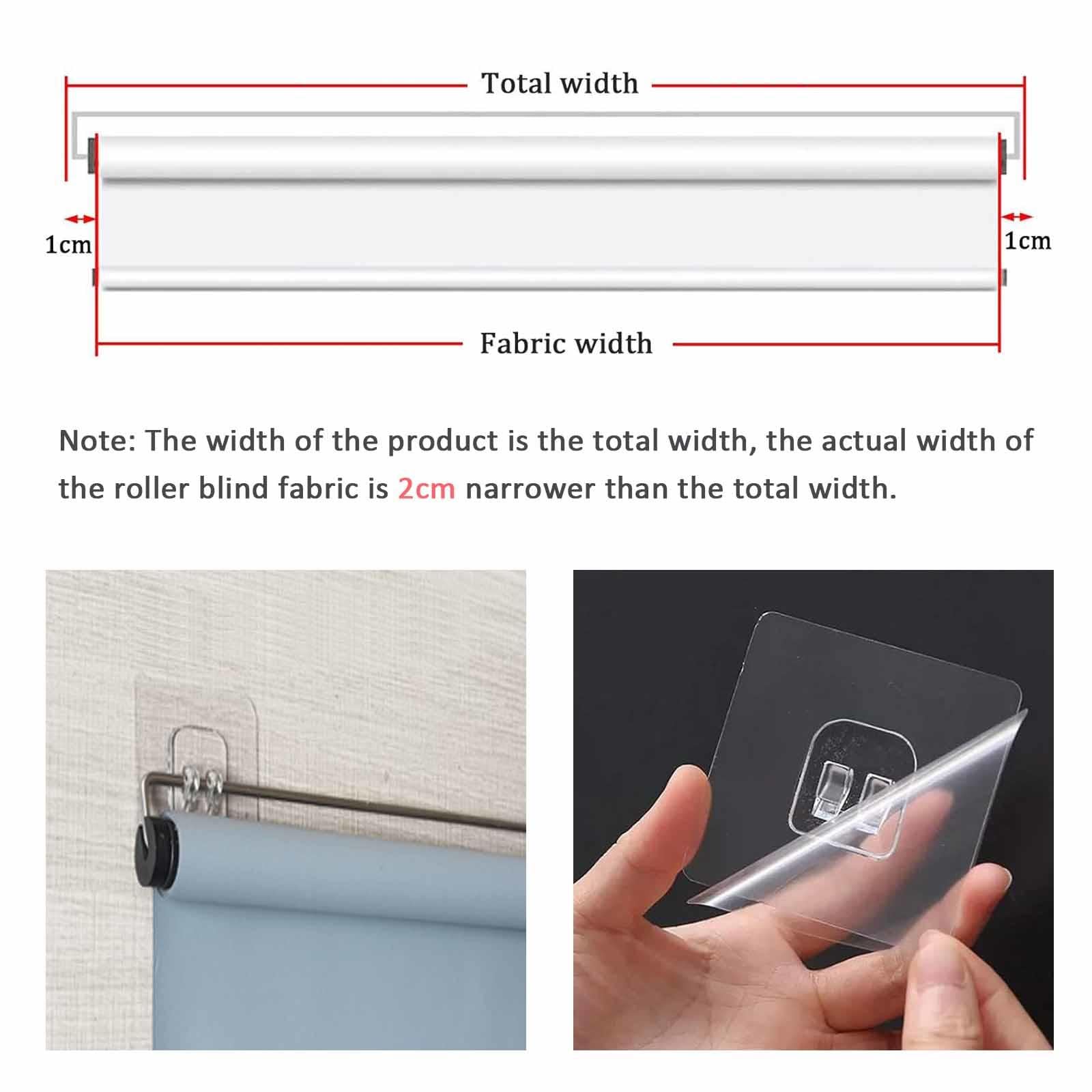Tende A Rullo Oscurante Retrattili,Tende Avvolgibile Senza Fili Per Finestre,Tende A Rullo Con Ventosa,Parasole Tenda A Rullo Temporanee Larghe 32-150cm,Non È Necessario Forare,White-107x200cm/42x79in