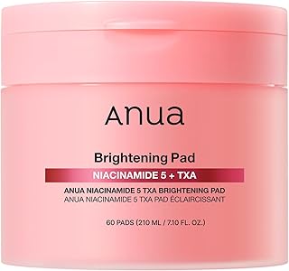 ANUA Niacinamide 5 TXA Toner Pads – Hydrating Facial Pad for Daily Care, Under-eye with Tranexamic acid, Korean Skin Care (210ml, 60 Pads)